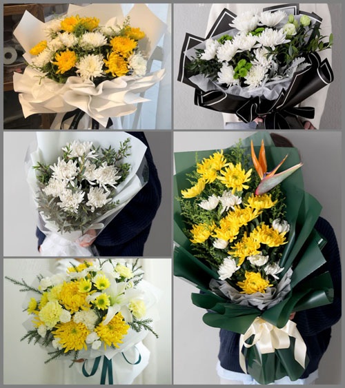 上海徐汇区虹梅街道白事花束代送